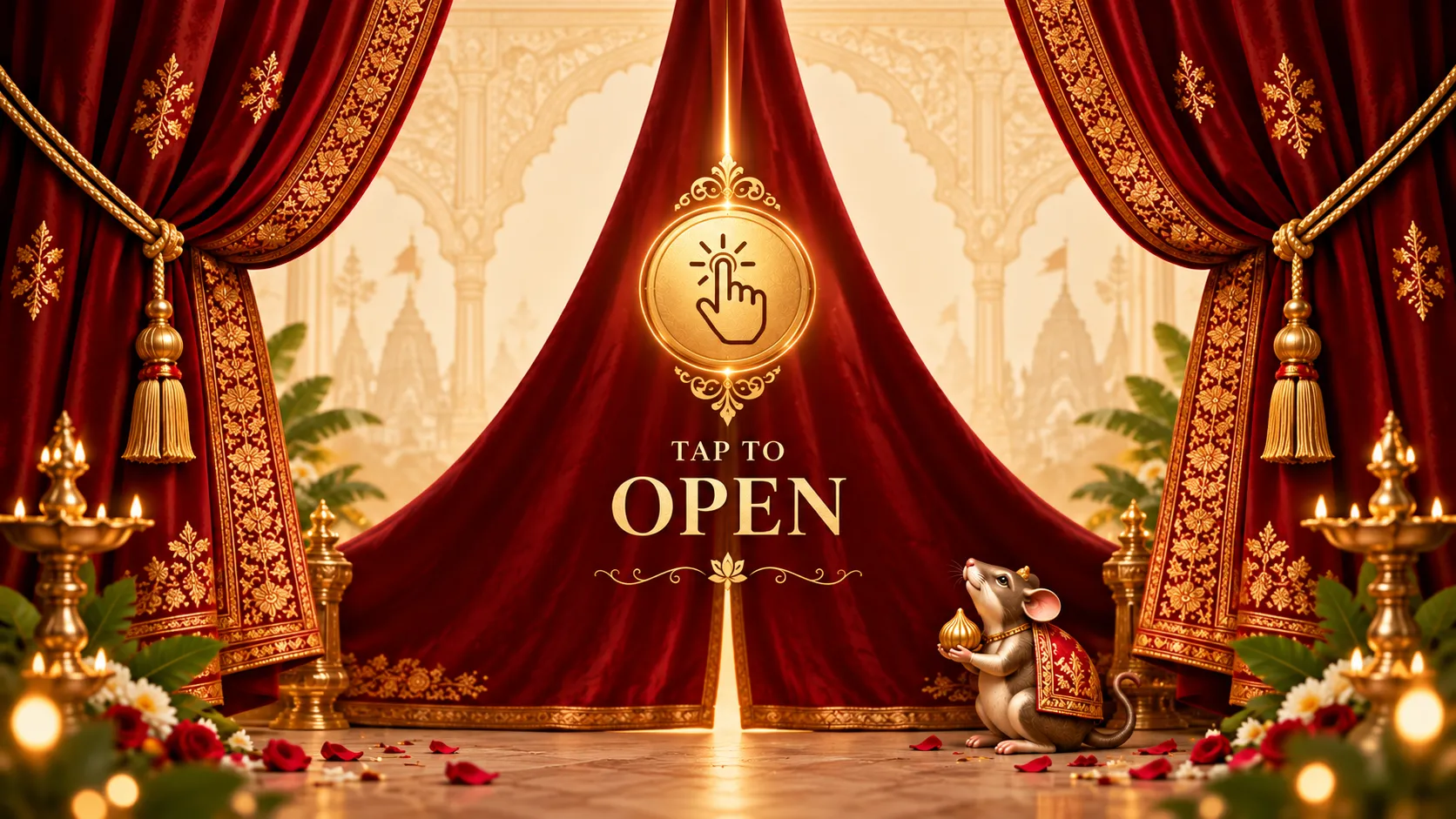 Closed Velvet Curtain Cover
